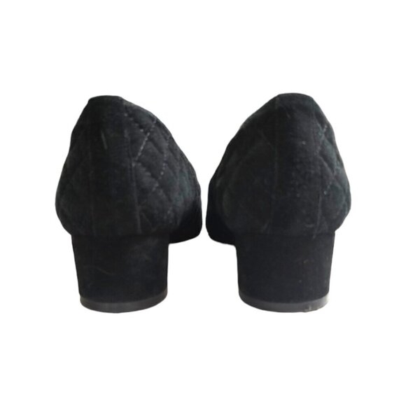 Vaneli Black April Pump Quilted Suede Sz 6.5N - Picture 5 of 8